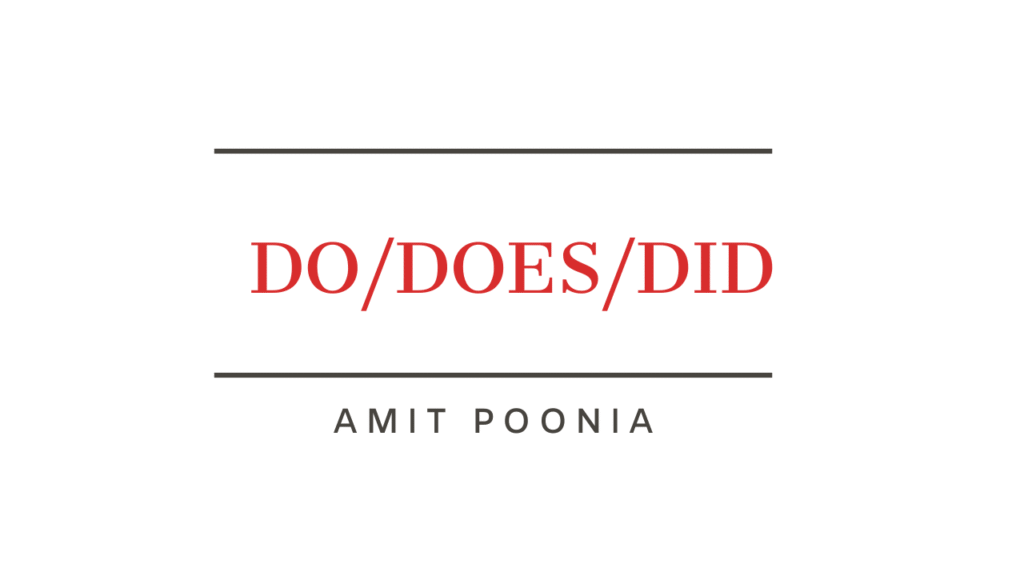 Do-Does-Did