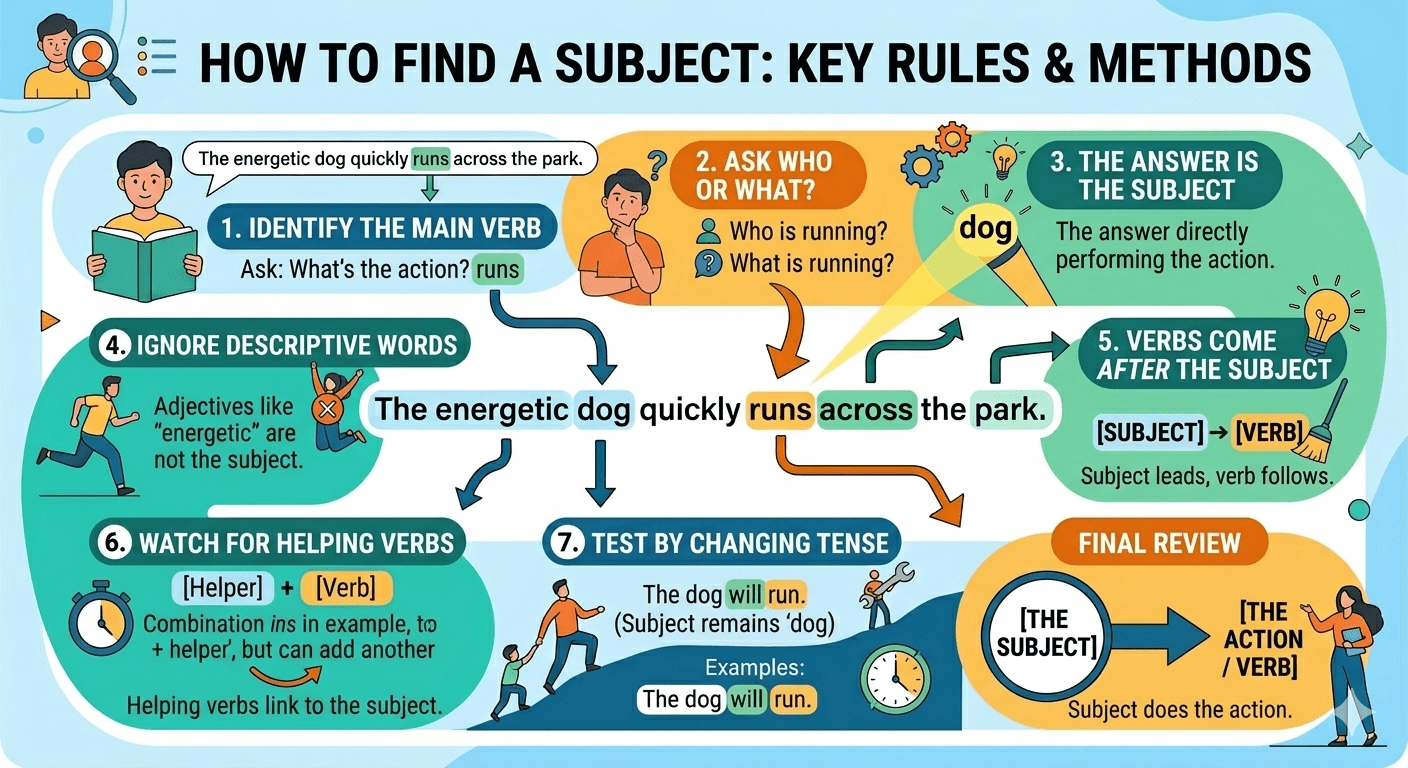 how to find a subject