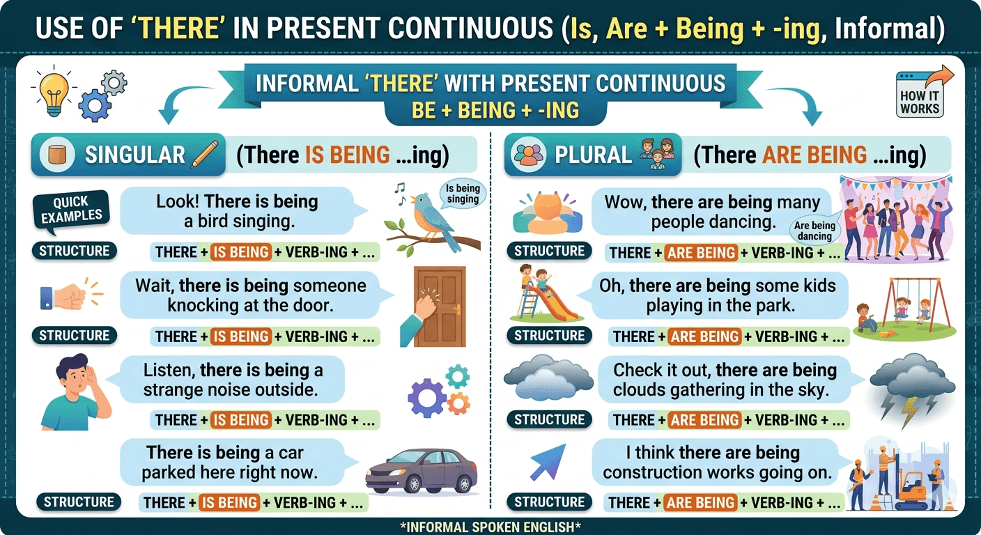 there(present continuous)