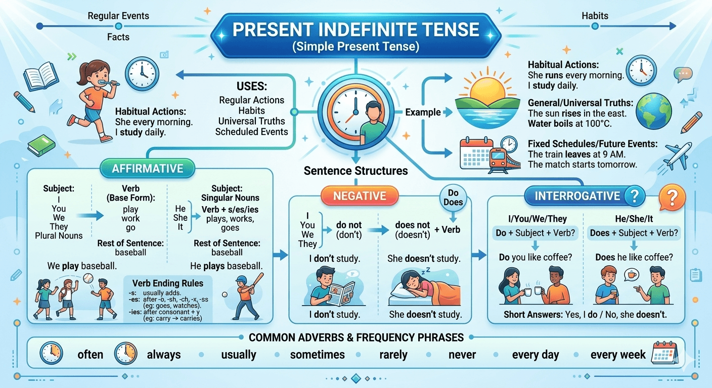 present indefinite tense