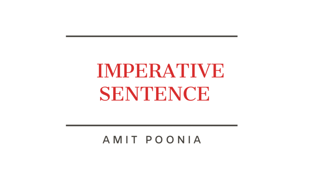 Imperative Sentences