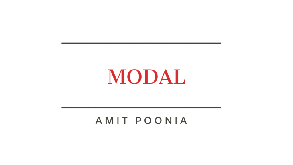 Must Modal Verb