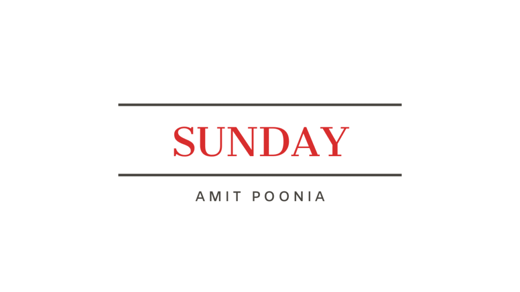 Sunday Vocabulary 1