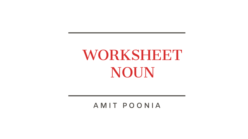 Noun Practice Worksheet