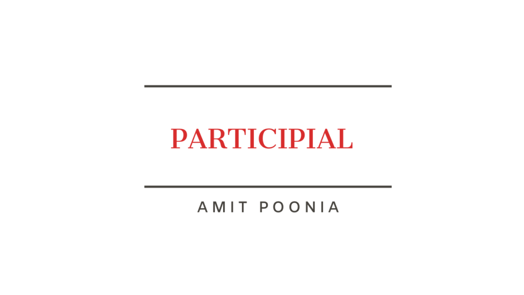 A Participial Form